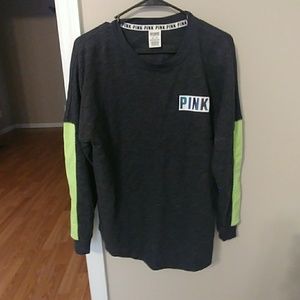 Pink campus pullover